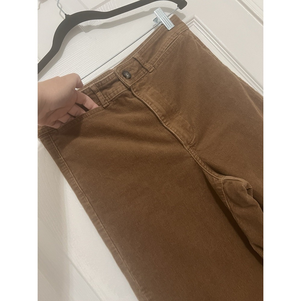 Everlane Womens Brown Corduroy Pants Size 6 High Rise Straight Leg Casual Fall - Picture 4 of 12